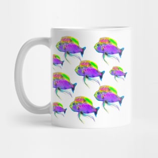 Colorful Fish Pattern Mug